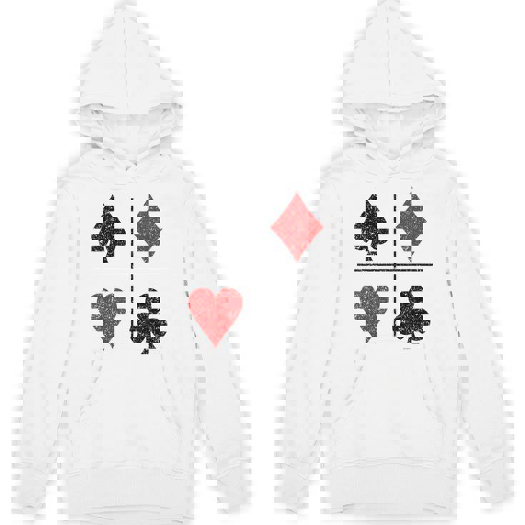 ダイヤモンド スペード ハーツ クラブ トランプスーツ ポーカー パーカー