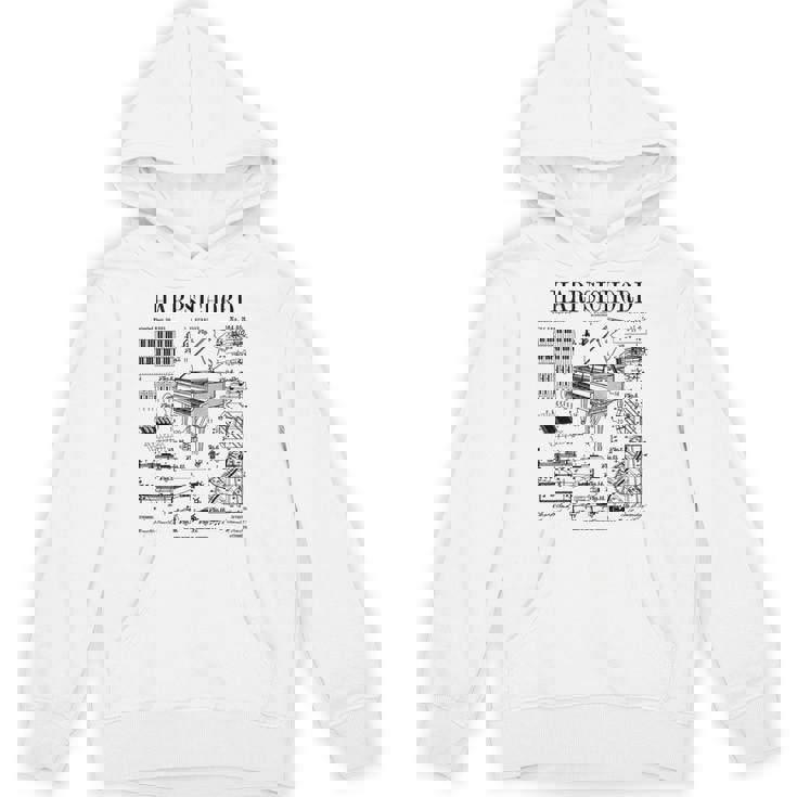 チェンバロ奏者 ヴィンテージ 特許 鍵盤 楽器 長袖tシャツ パーカー