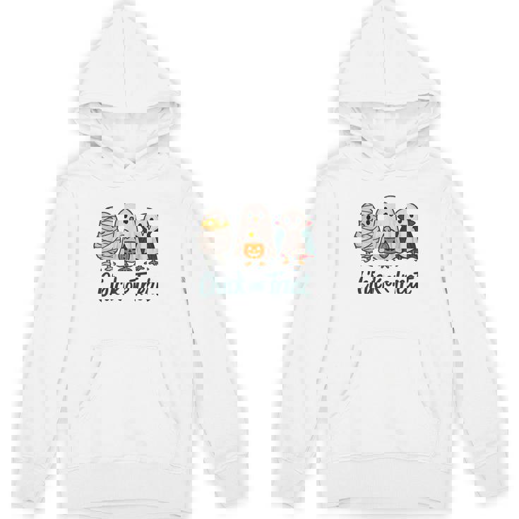 チックオアトリートハロウィンかわいいゴーストヴァンパイア パーカー