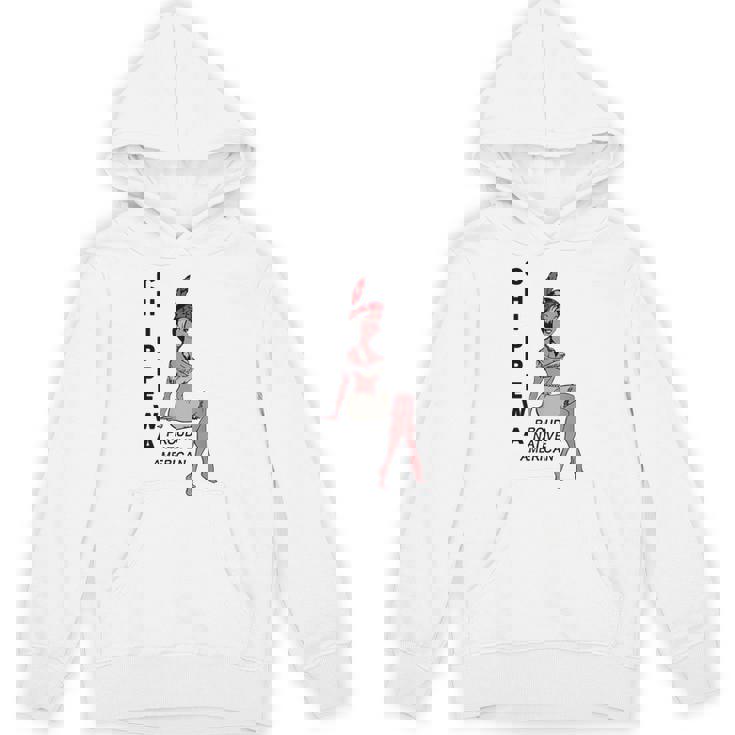 チペワ アメリカン インディアン トライブ キュート プラウド カートゥーン スクワー Hoodie