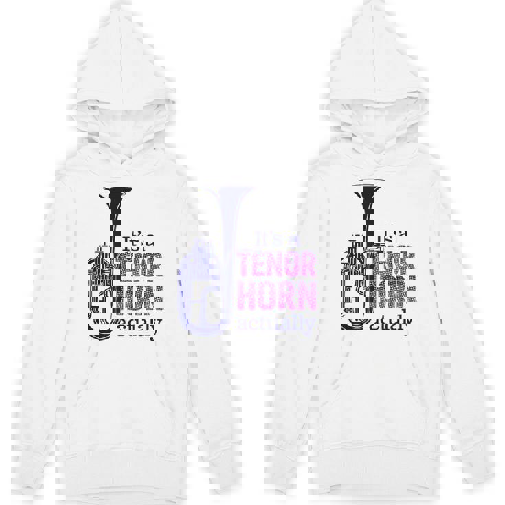 テナーホーンブラスバンドマーチングバンドおもしろ音楽 Alto Horn Or Tenor Horn Joke Hoodie