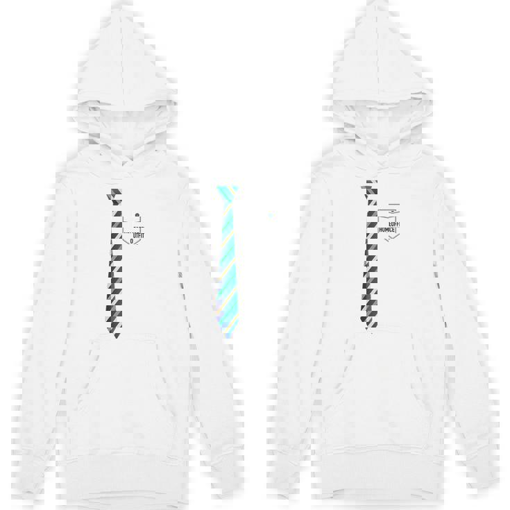 ネクタイで在宅ワーク ホームオフィス・アウトフィット Homeoffice Outfit Hoodie