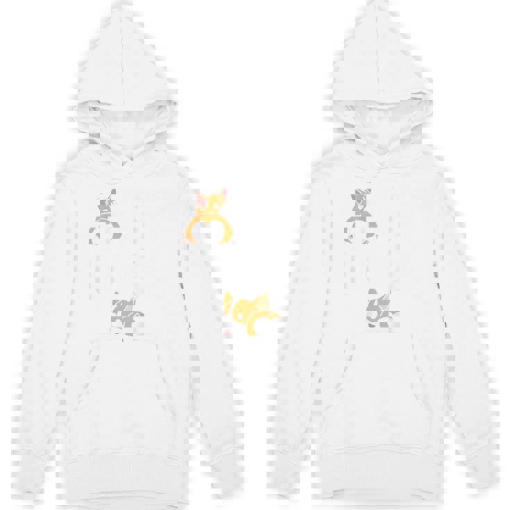 バックプリント ノッシン お尻 犬 かわいい コーギー Hoodie