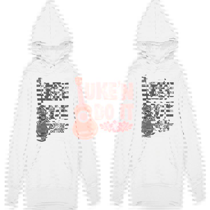 ハワイアンウクレレ ウケアンドドゥイットフラワー パーカー