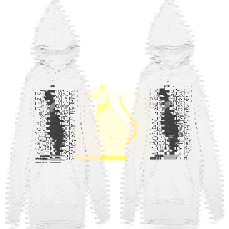 バステット 古代エジプトの猫 神 ヒエログリフ グラフィックアート愛好家 パーカー