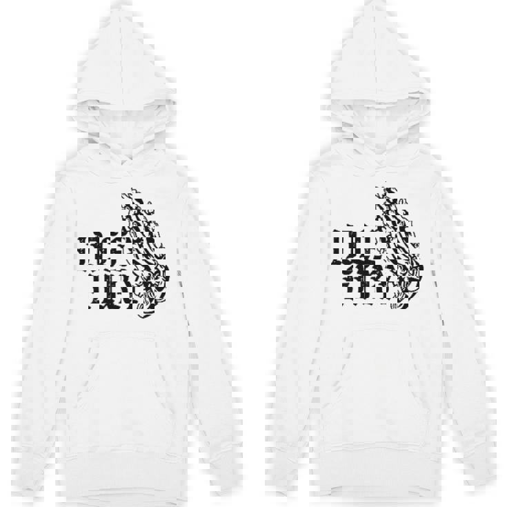 バック プリントを見る Idle Fury Don't Crykeleton Praying 泣かないで 祈る骸骨 パーカー