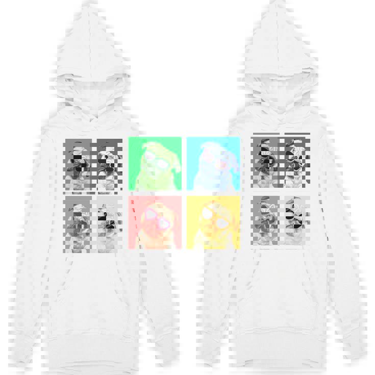 パグ 面白いtシャツ 犬 かわいい メンズ 子供 おもしろ 服 雑貨 グッズ ネタ わんこ イヌ 黒パグ 長袖tシャツ Hoodie