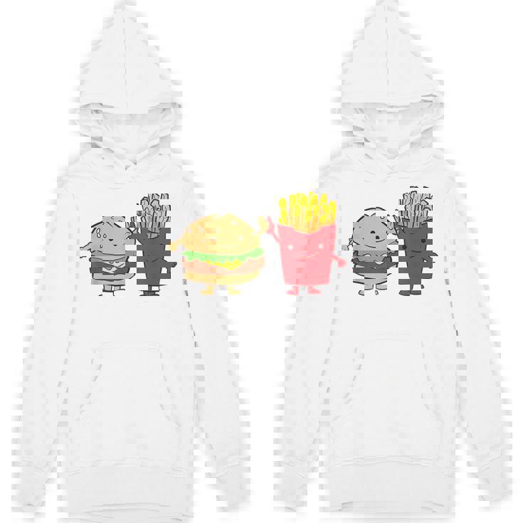 フライドポテト ハンバーガー チーズバーガー 友達 ファストフード フライドポテト Hoodie