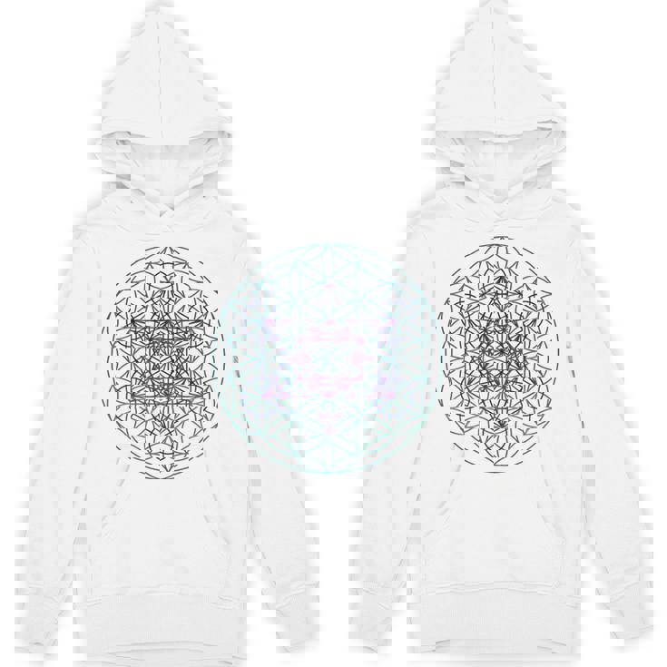 フラワーオブライフ メタトロンキューブ1シンボルtシャツ Hoodie