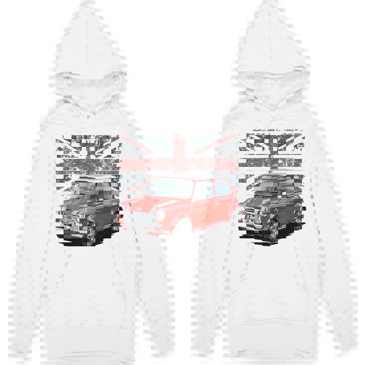 ブリティッシュクラシックカー レッドミニスポーツカー パーカー