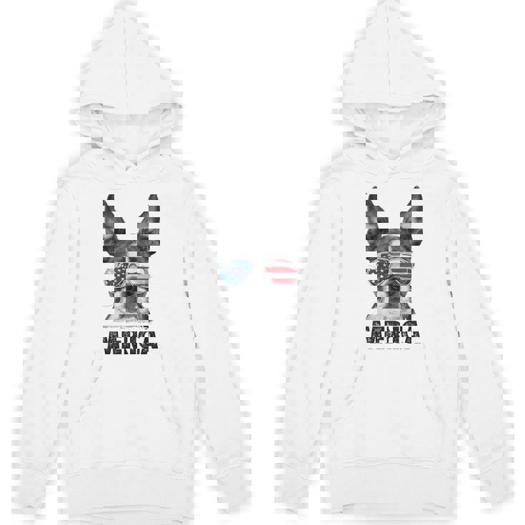 ボストン・テリア 7月4日 メリカ メンズ レディース アメリカ国旗 パーカー