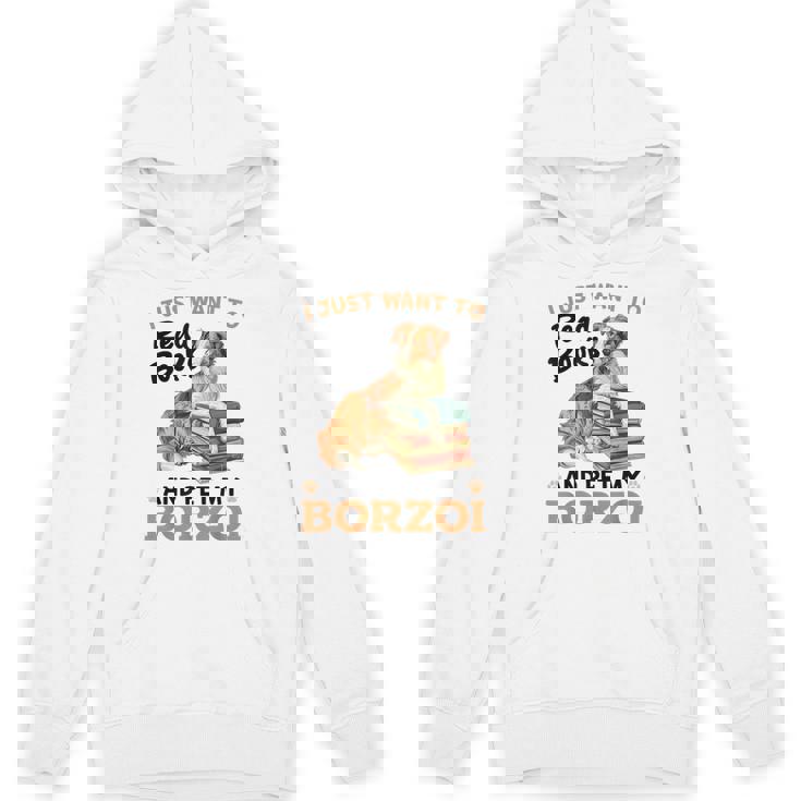 ボルゾイ・ドッグ・ブリード本を読んでボルゾイを撫でたいだけ パーカー