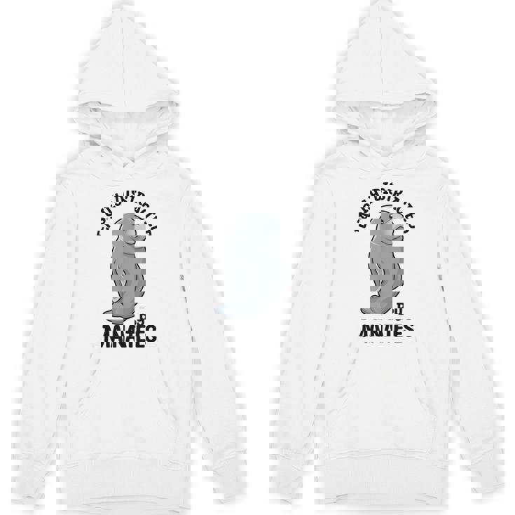 マナティーに気を取られる かわいい 海の動物 マナティー パーカー