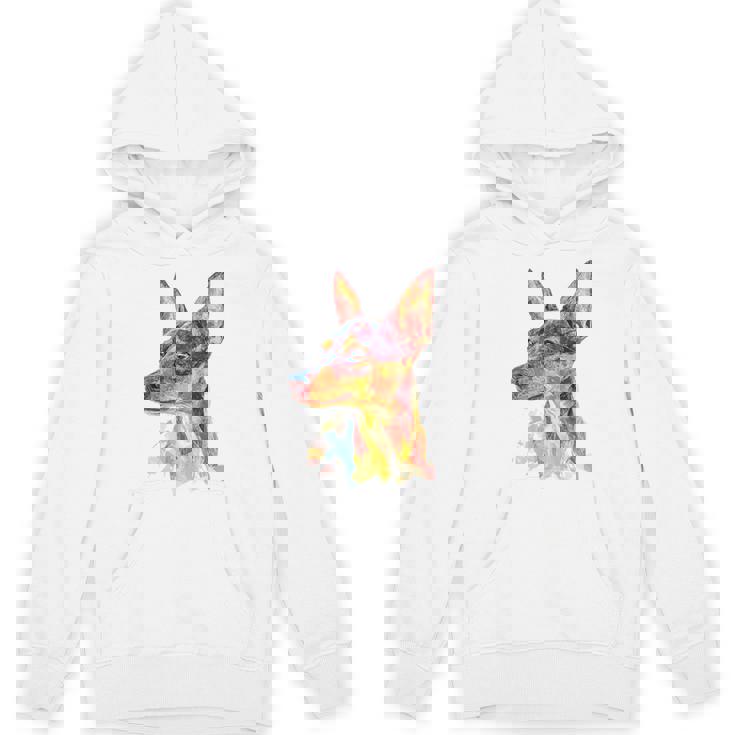 ミニチュア ピンシャー 犬 ペット カラフル ミニチュア ピンシャー パーカー