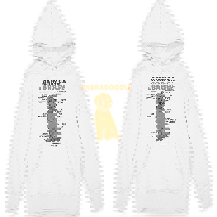 ラブラドゥードルの解剖学かわいい犬面白い犬ラブラドゥードル Hoodie