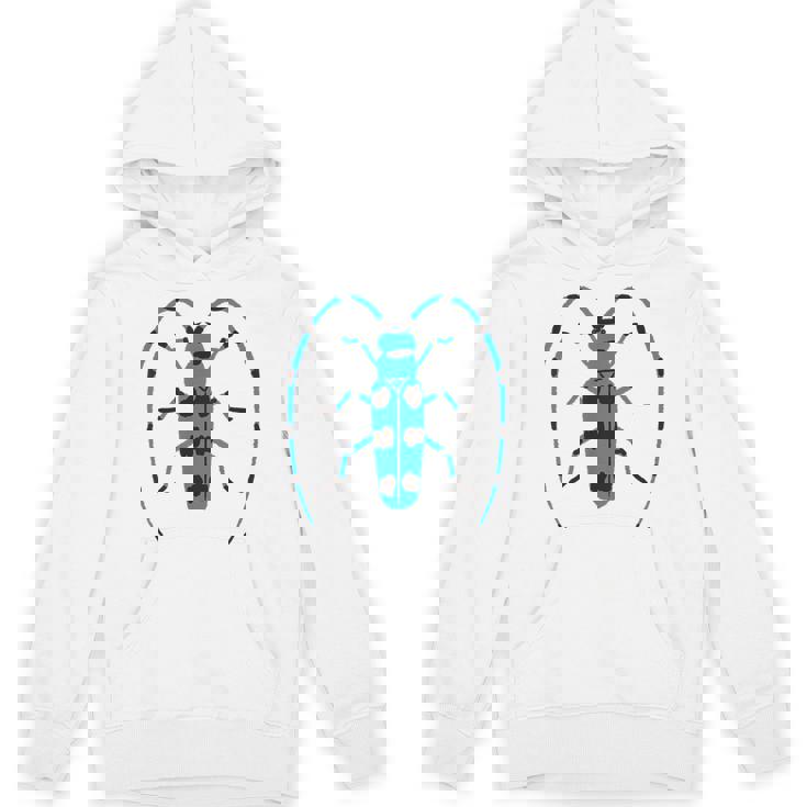 ルリボシカミキリ _昆虫_カミキリムシ パーカー