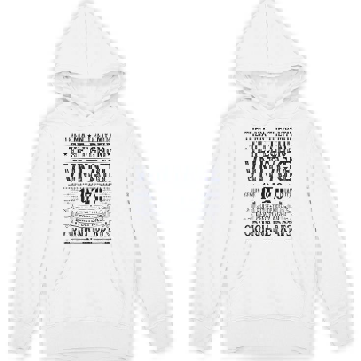 ヴィンテージ 1970 男性用 レトロ 面白い 1970 誕生日 パーカー