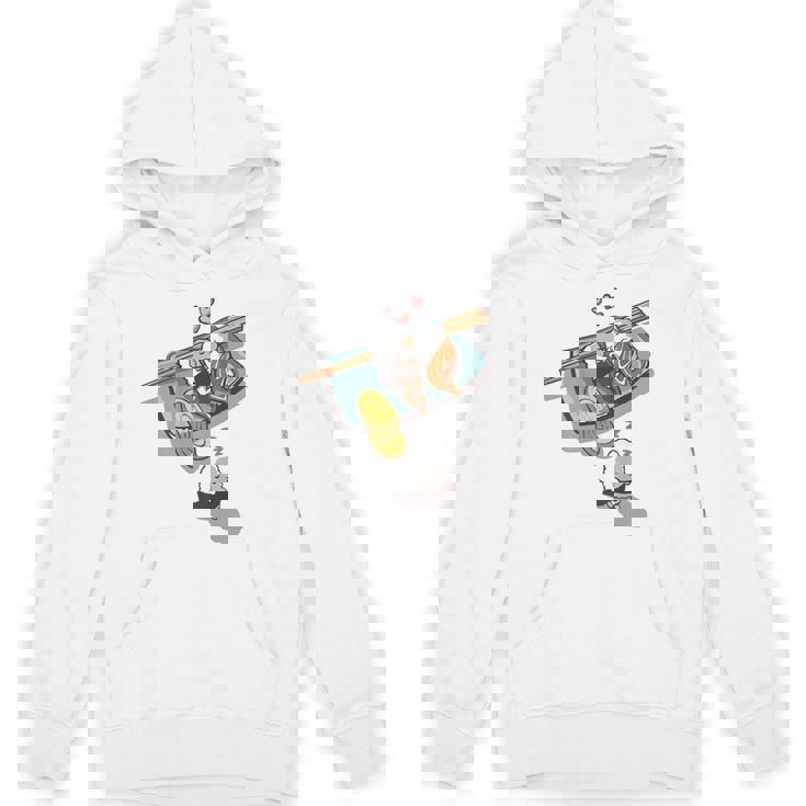 一緒に寝る 寿司 と 寝ぼける 寿司 たまご サーモン 穴子 Hoodie