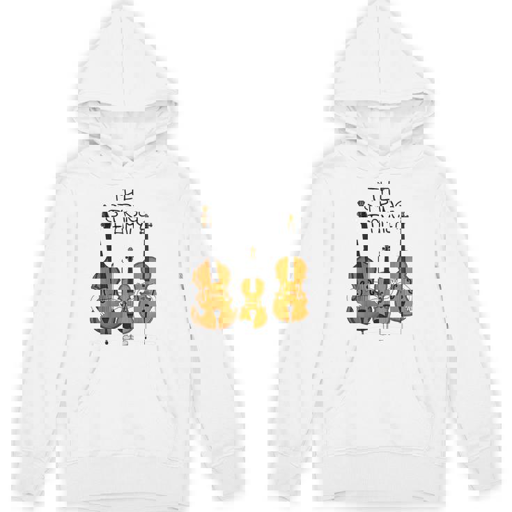 弦楽ファミリー、ヴァイオリン、チェロ、コントラバスミュージシャン面白い パーカー