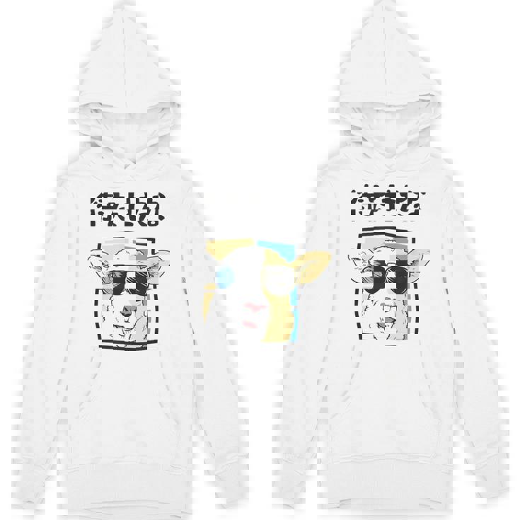 待たせたな羊サングラスクールおもしろおしゃれネタジョーク パーカー