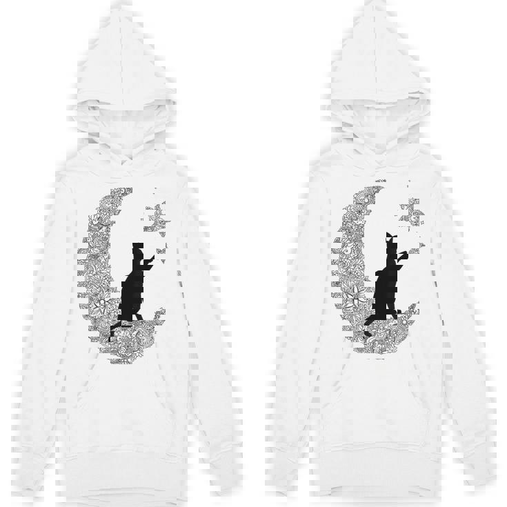 曼荼羅猫tシャツ レディース メンズ ユース 月と星 パーカー
