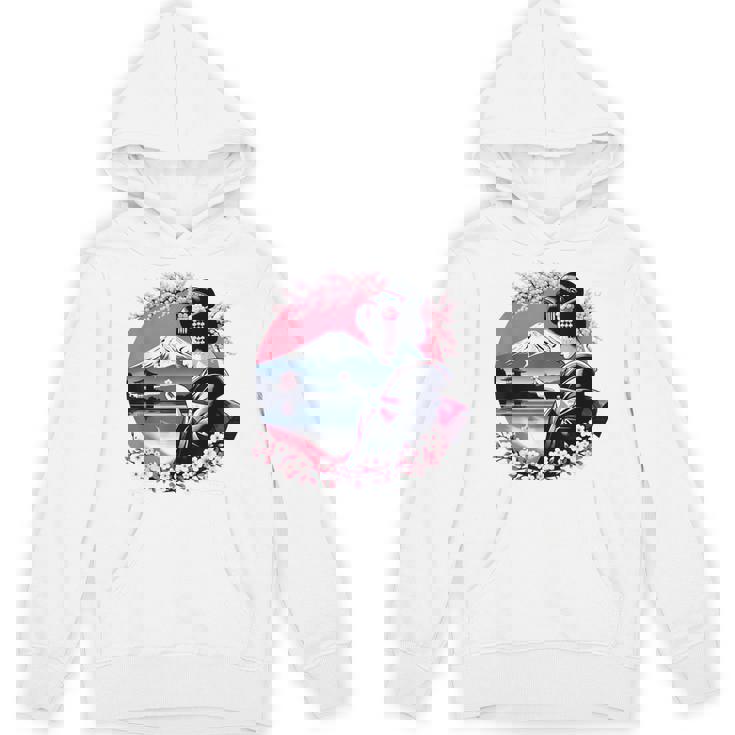 桜 さくら 芸者 富士山 日本のグラフィック パーカー