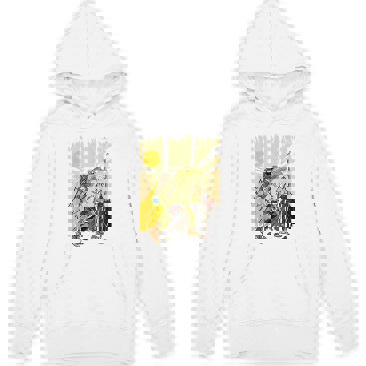 楽しいカエル ハイキングと登山愛好家 Hoodie