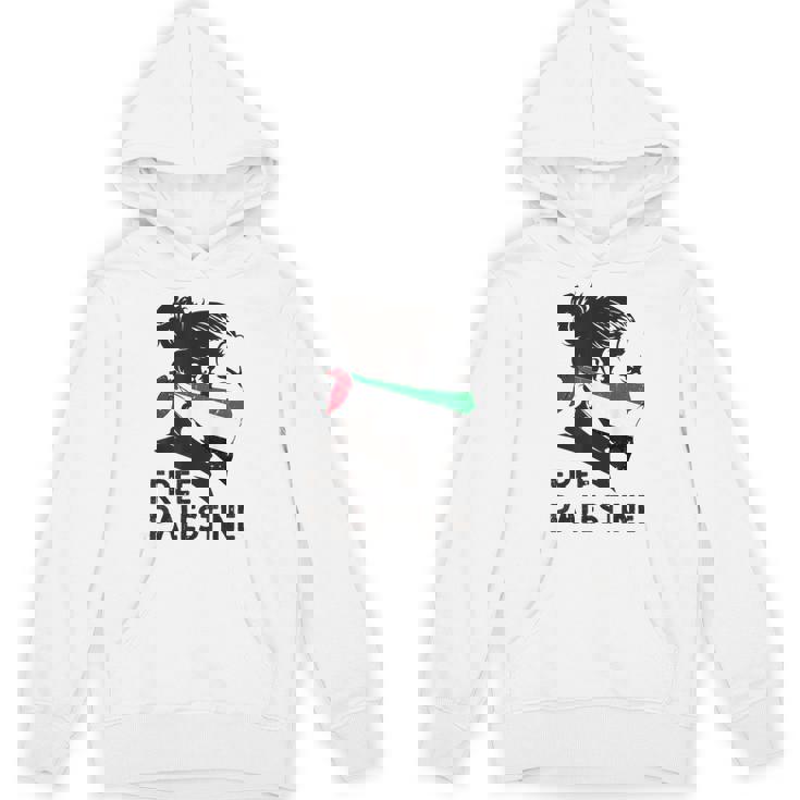 無料パレスチナ国旗 ガザの終わり占領 パレスチナ語 パーカー