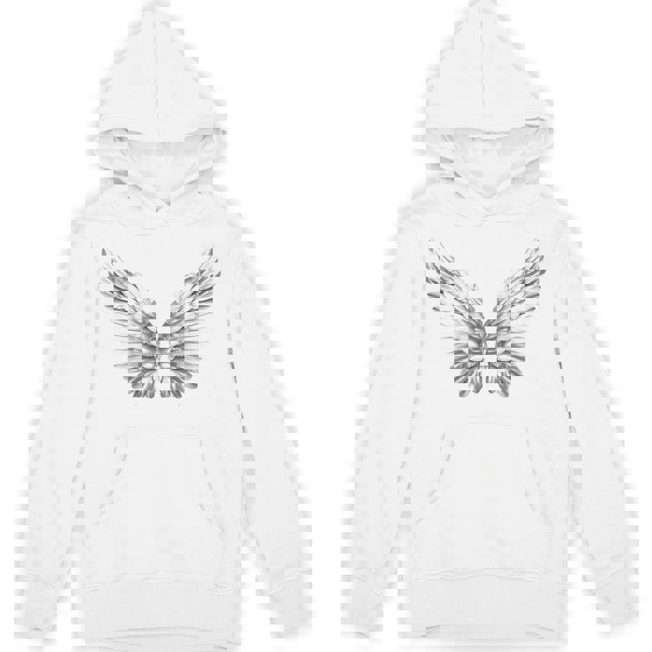 白い天使の羽自由守護天使 パーカー