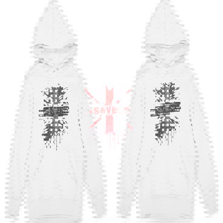 神は貧しい王のcor冠式パンクグラフィティユニオンジャックを救う パーカー