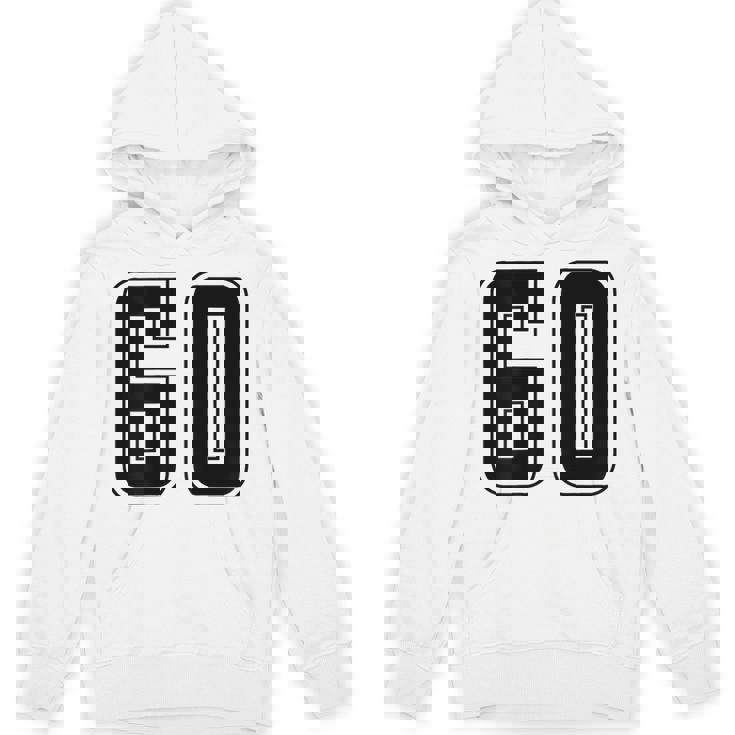 背番号 60 チーム短大スポーツ背番号付きユニフォーム Hoodie