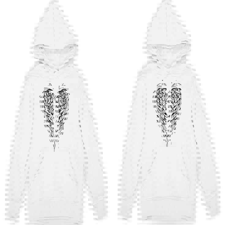 裏側の天使の羽 パーカー