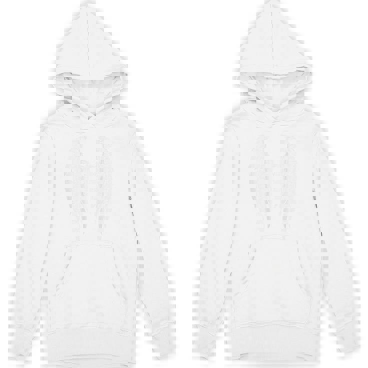 裏側の翼エンジェルウィングバックプリント パーカー