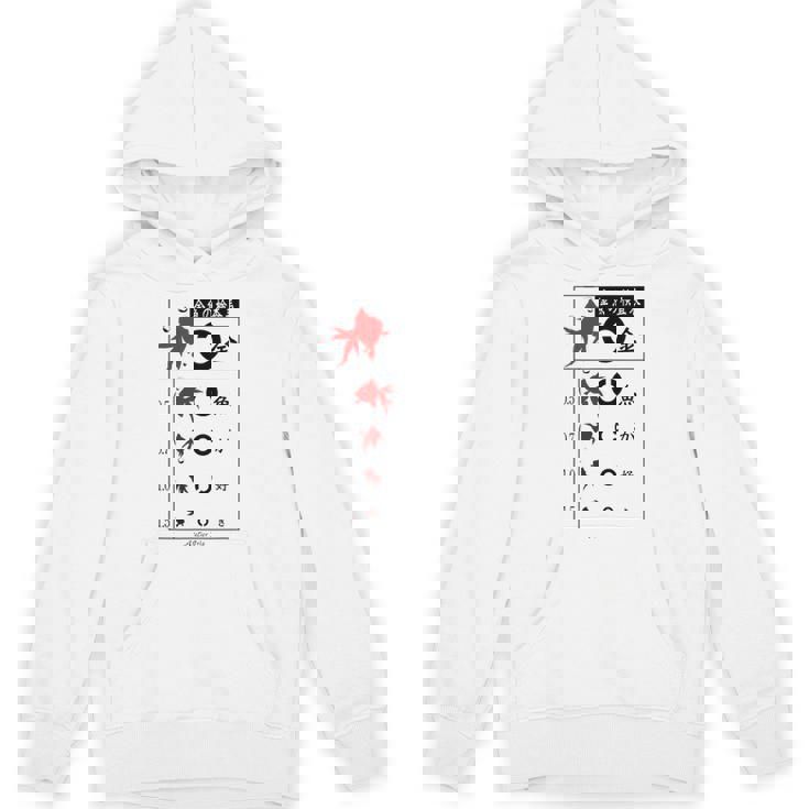 視力検査 おもしろ デザイン 金魚 パーカー