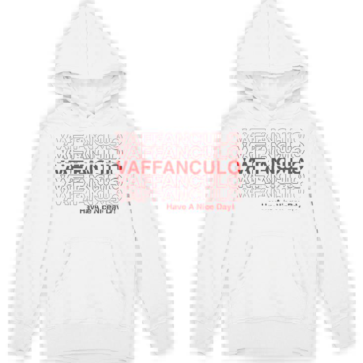 面白いvaffanculoデザイン イタリア語で素敵な一日を。 Hoodie