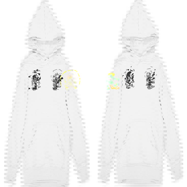 風神雷神 デフォルメ神キャラ ポップアートファッションデザイン 和風 Hoodie