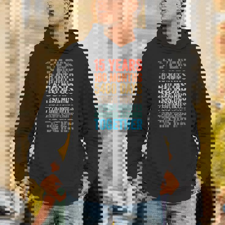 15年目の記念日 彼 彼女 カップル 15回目の結婚 パーカー