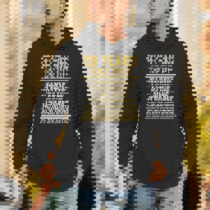 20周年記念tシャツ 20周年 結婚祝い カップル Hoodie