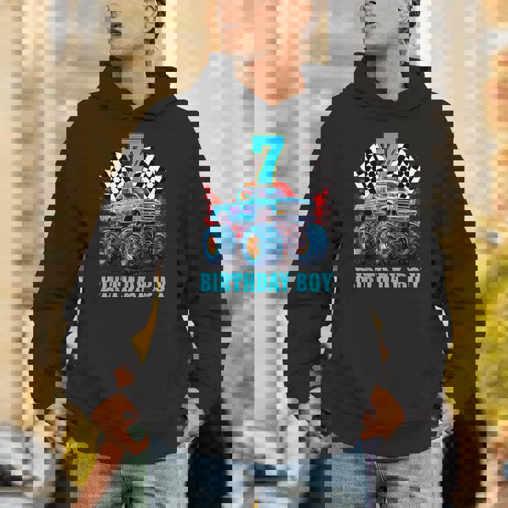 7歳 7歳の誕生日 男の子 モンスタートラック 車 パーカー