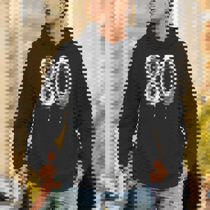 80歳の誕生日バルーン 装飾バルーン 80年目 パーカー