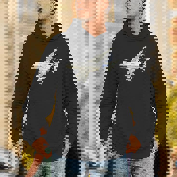 A380旅客機、航空会社、ジェット機、飛行機 パーカー