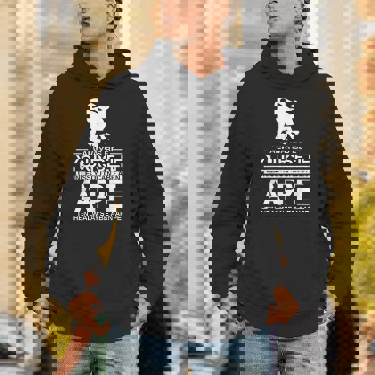 Always Be Yourself Ape メンズ レディース 猿 ゴリラ パーカー