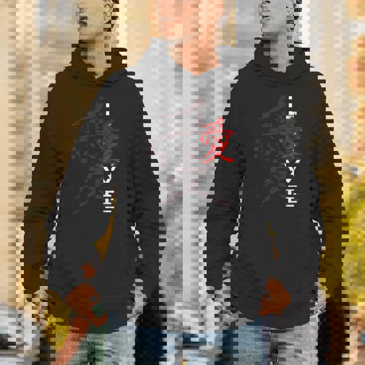 Awesome Love 日本の漢字デザイン Hoodie