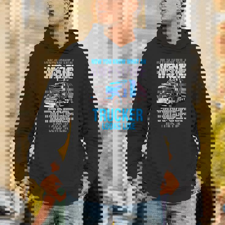 Awesome Trucker セミトラックドライバー ビッグリグ トラッカー パーカー