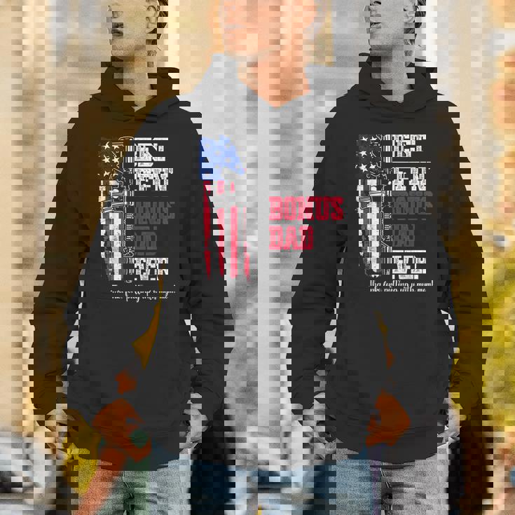 Best Effin' Bonus Dad Ever On Back Hoodie