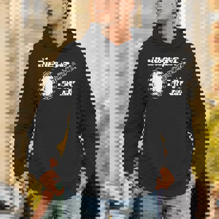 Bluegrass Is My Jam Banjo Musicintage Graphic パーカー