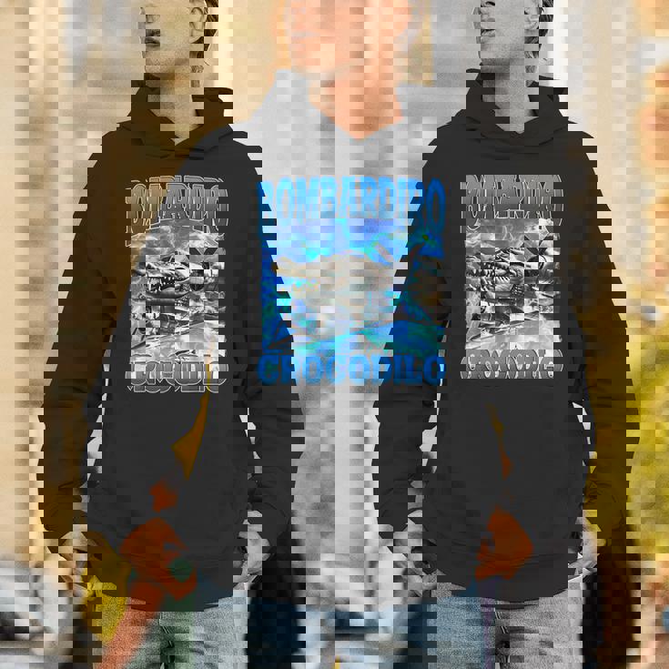 Bombardiro Crocodilo 面白い イタリアン ブレイン ミーム ブーツレッグ パーカー