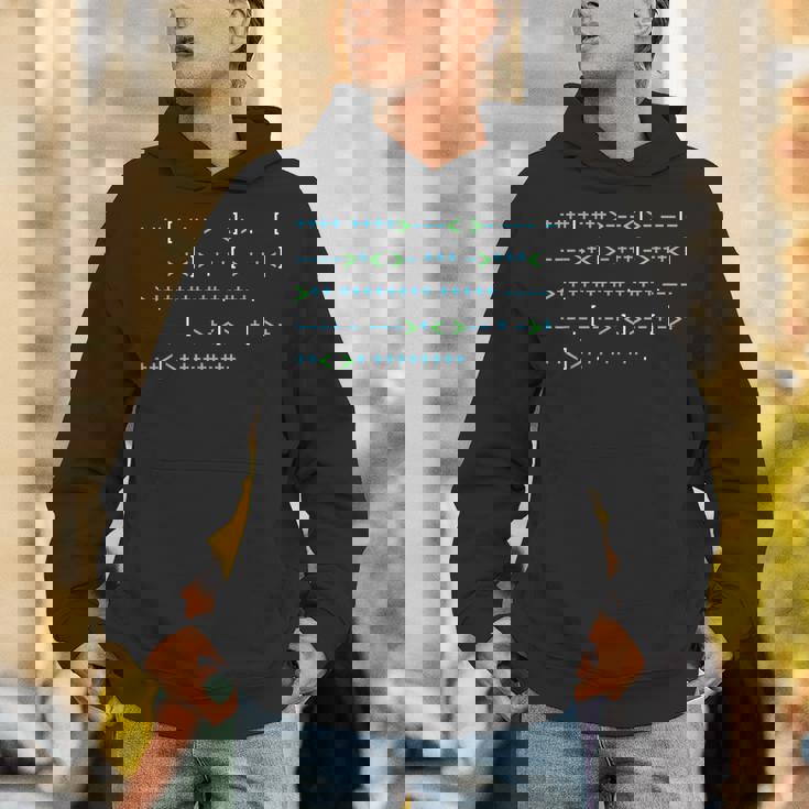 Brainfuck Hello World シャツ、プログラミング、コード、オタク Hoodie