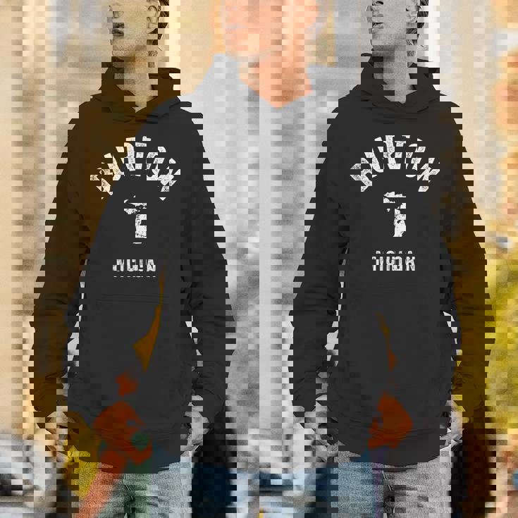 Burton Michigan Miintage 70S アスレチックスポーツデザイン Hoodie