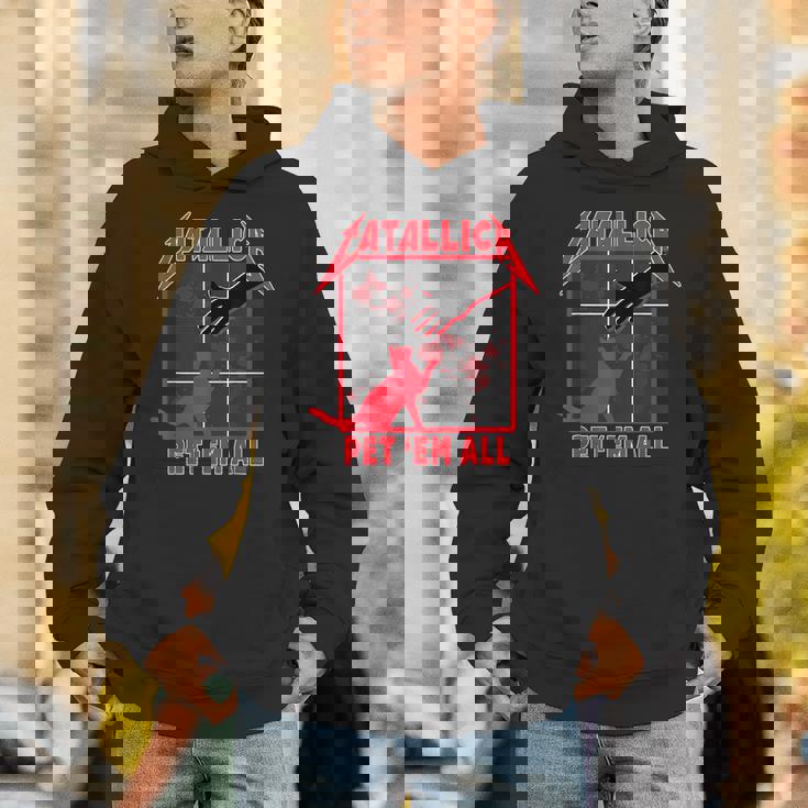 Catallica Pet 'Em All ファニーキャットtシャツ パーカー